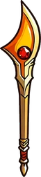 Golden spear with a hornet stinger blade